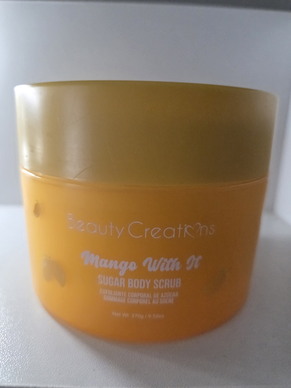 Beauty Creations Mango With It Sugar Body Scrub - Yellow and Gold